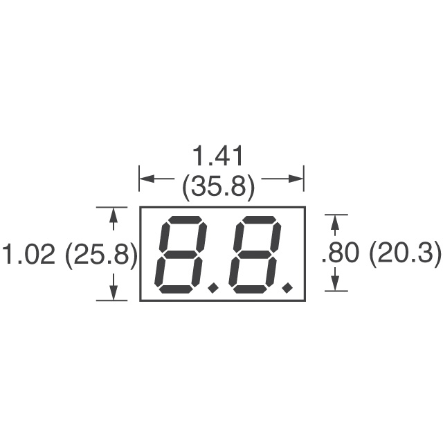 LDD-C812RI Lumex Opto/Components Inc.  Modules d'affichage - Caractères et chiffres à LED